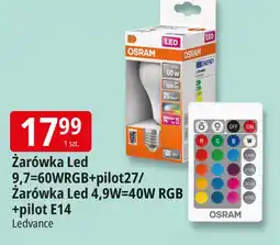 E.Leclerc Żarówka led 40w rgb + pilot e14 Osram oferta
