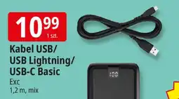 E.Leclerc Kabel braid usb 1.2 m czarny Exc oferta