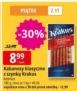 E.Leclerc Kabanosy klasyczne Krakus Animex oferta