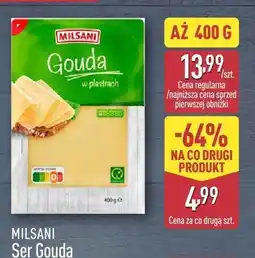ALDI Ser Gouda w plastrach Milsani oferta