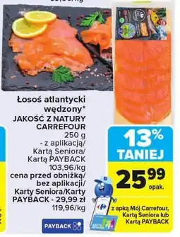 Carrefour Market Łosoś atlantycki wędzony JAKOŚĆ Z NATURY CARREFOUR oferta
