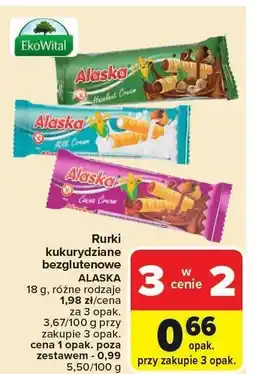 Carrefour Market Rurki kukurydziane bezglutenowe ALASKA 18g oferta
