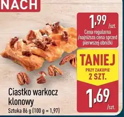 ALDI Ciastko warkocz klonowy Aldi oferta