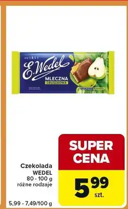 Carrefour Express Czekolada WEDEL 80 - 100 g oferta