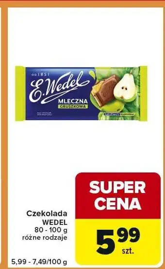 Czekolada WEDEL 80 - 100 g