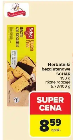 Carrefour Market Herbatniki bezglutenowe SCHÄR 150g oferta