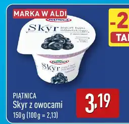 ALDI Jogurt Skyr z owocami PIĄTNICA oferta
