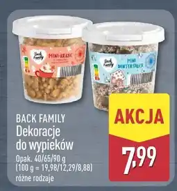 ALDI Dekoracje do wypieków BACK FAMILY oferta