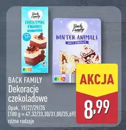 ALDI Dekoracje czekoladowe BACK FAMILY oferta