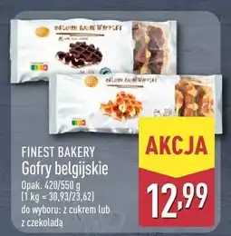 ALDI Gofry belgijskie FINEST BAKERY z cukrem, z czekoladą oferta