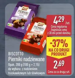 ALDI Pierniki nadziewane BISCOTTO z nadzieniem truskawkowym lub śliwkowym oferta