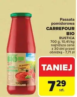 Carrefour Market Passata pomidorowa CARREFOUR BIO RUSTICA oferta