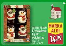 ALDI Czekoladowe figurki świąteczne WINTER TRAUM oferta