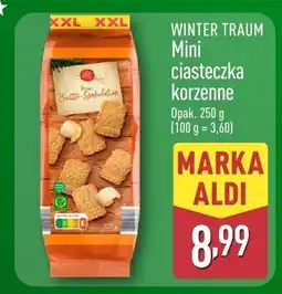 ALDI Mini ciasteczka korzenne WINTER TRAUM oferta
