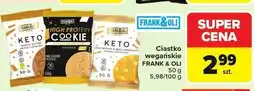 Carrefour Market Ciastka wegańskie Frank & Oli 80 g oferta