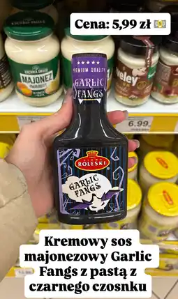 Dino Sos majonezowy Garlic Fangs z pastą z czarnego czosnku Roleski oferta