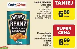 Carrefour Fasola biała w sosie pomidorowym HEINZ 415g oferta