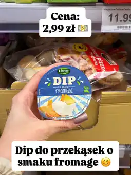 Dino Dip do przekąsek o smaku fromage Lisner oferta