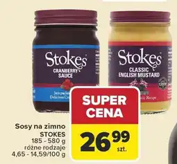 Carrefour Sosy na zimno STOKES różne rodzaje 185-580g oferta