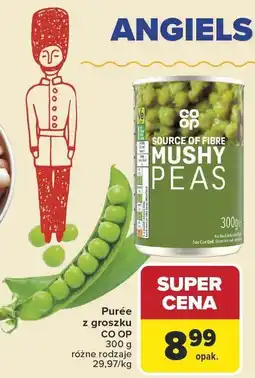 Carrefour Puree z groszku CO OP różne rodzaje 300g oferta