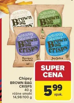Carrefour Chipsy Brown Bag Crisps różne smaki oferta