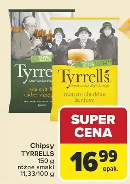 Carrefour Chipsy Tyrrell's różne smaki oferta