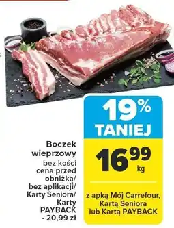 Carrefour Boczek wieprzowy bez kości Carrefour oferta