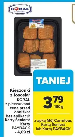 Carrefour Kieszonki z łososiem KORAL z pieczarkami oferta