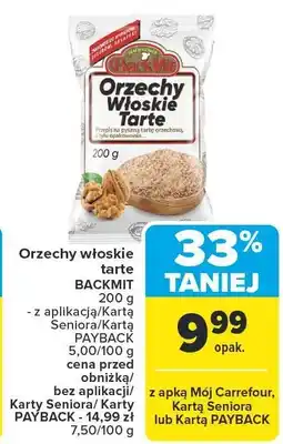 Carrefour Orzechy włoskie tarte BACKMIT oferta