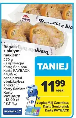 Carrefour Rogaliki z białym makiem Carrefour oferta