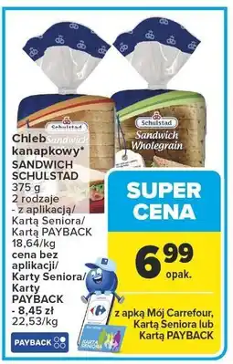 Carrefour Chleb kanapkowy Sandwich SCHULSTAD oferta