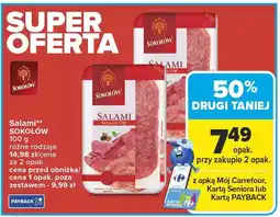 Carrefour Salami SOKOŁÓW różne rodzaje oferta