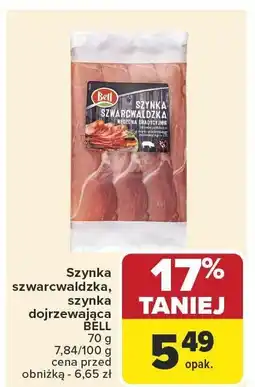 Carrefour Szynka szwarcwaldzka, szynka dojrzewająca BELL oferta