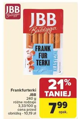 Carrefour Frankfurterki JBB Bałdyga różne rodzaje oferta