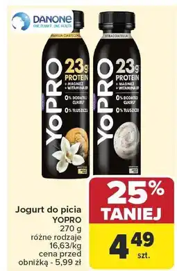 Carrefour Jogurt do picia YOPRO DANONE oferta