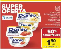 Carrefour Serek DANIO różne rodzaje DANONE oferta