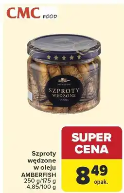 Carrefour Szproty wędzone w oleju AMBERFISH 250 g oferta