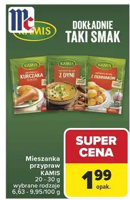 Carrefour Mieszanka przypraw KAMIS wybrane rodzaje 15-30 g oferta