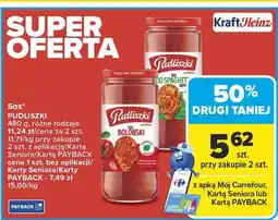 Carrefour Sos PUDLISZKI 480 g różne rodzaje oferta
