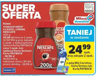 Kawa rozpuszczalna CLASSIC, CREMA NESCAFE 200 g