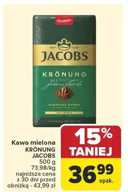 Carrefour Kawa mielona KRÖNUNG JACOBS 500 g oferta