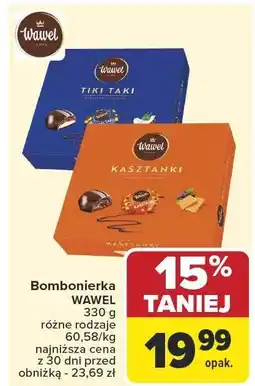 Carrefour Bombonierka WAWEL 330 g różne rodzaje oferta