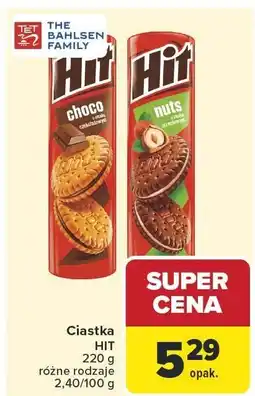Carrefour Ciastka HIT 220 g różne rodzaje THE BAHLSEN FAMILY oferta