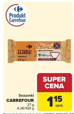 Carrefour Sezamki CARREFOUR 27 g oferta