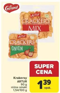 Carrefour Krakersy ARTUR 90 g różne rodzaje DR. GERARD oferta