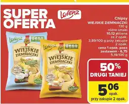 Carrefour Chipsy WIEJSKIE ZIEMNIACZKI LORENZ 130 g różne smaki oferta