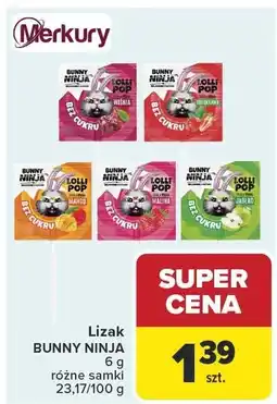 Carrefour Lizak BUNNY NINJA 10 g różne smaki MERKURY oferta