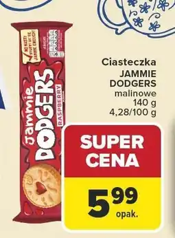 Carrefour Ciasteczka JAMMIE DODGERS malinowe oferta