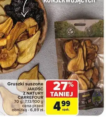 Gruszki suszone Carrefour Jakość z Natury
