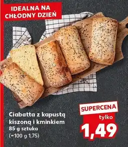 Kaufland Ciabatta z kapustą kiszoną i kminkkiem Kaufland oferta